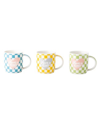 Cana din portelan, 350 ml, Love is kind - SIMONA'S COOKSHOP